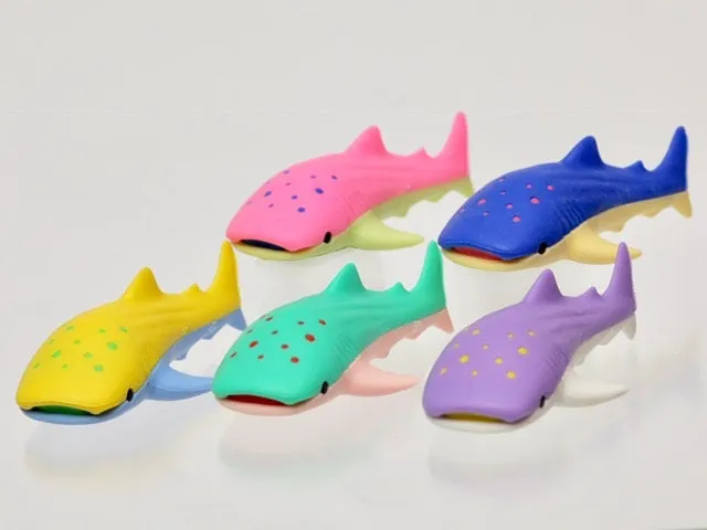 38456 Iwako Colorz Whale Sharks-12 sets of 5 Erasers