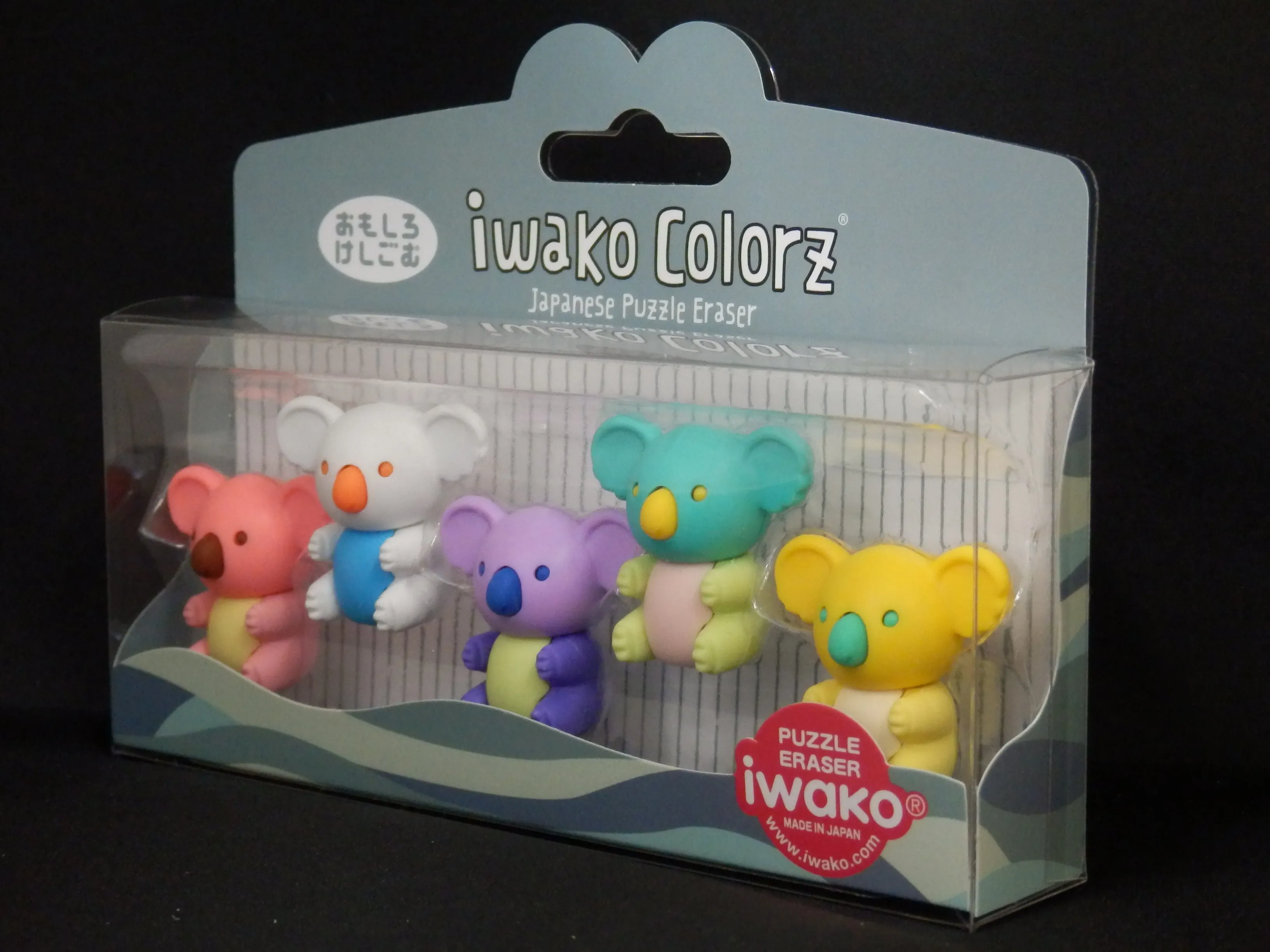 38460 Iwako Colorz Koala -12 sets of 5 Erasers