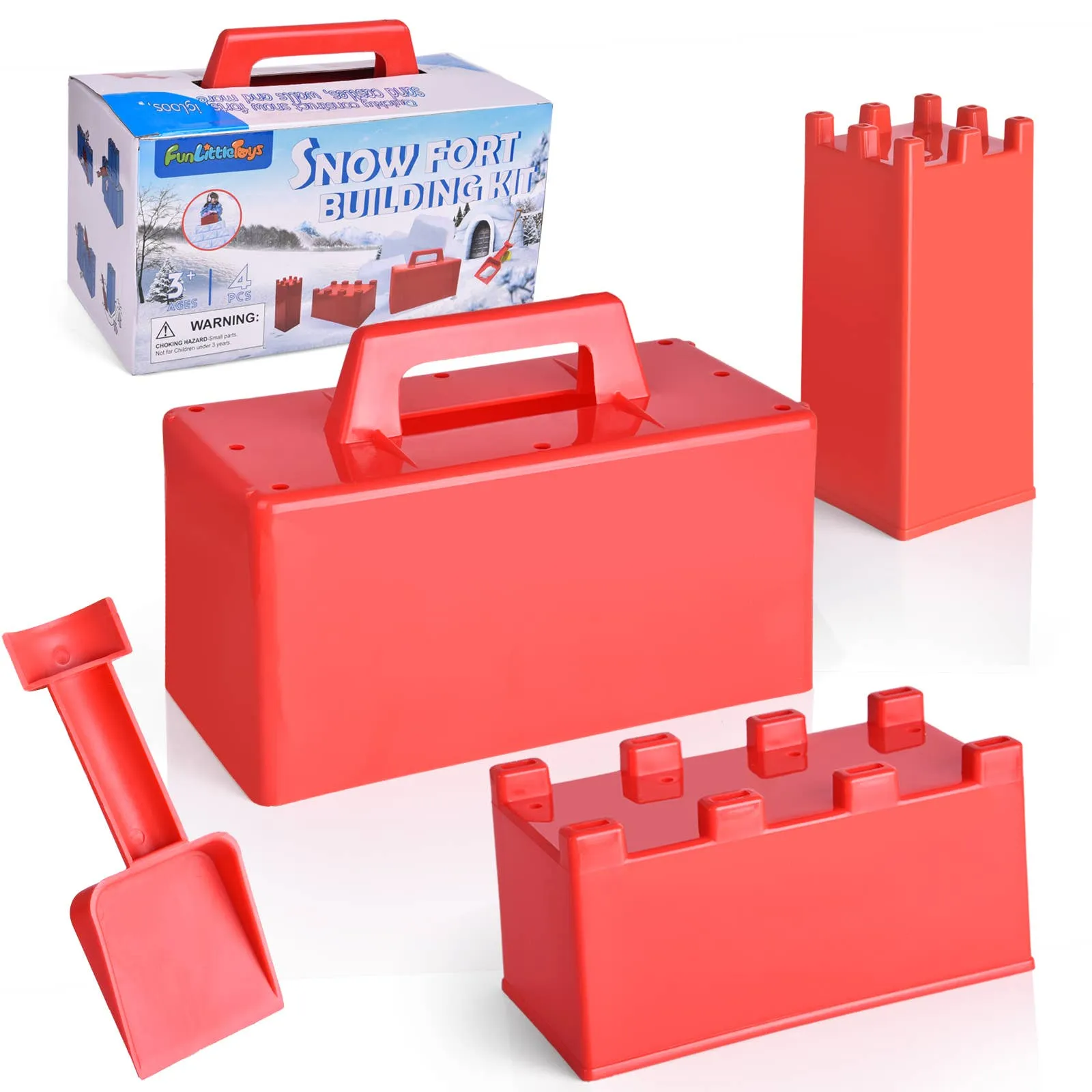 4 Pcs Snow Fort Building Blocks Winter Summer Outdoor Toys