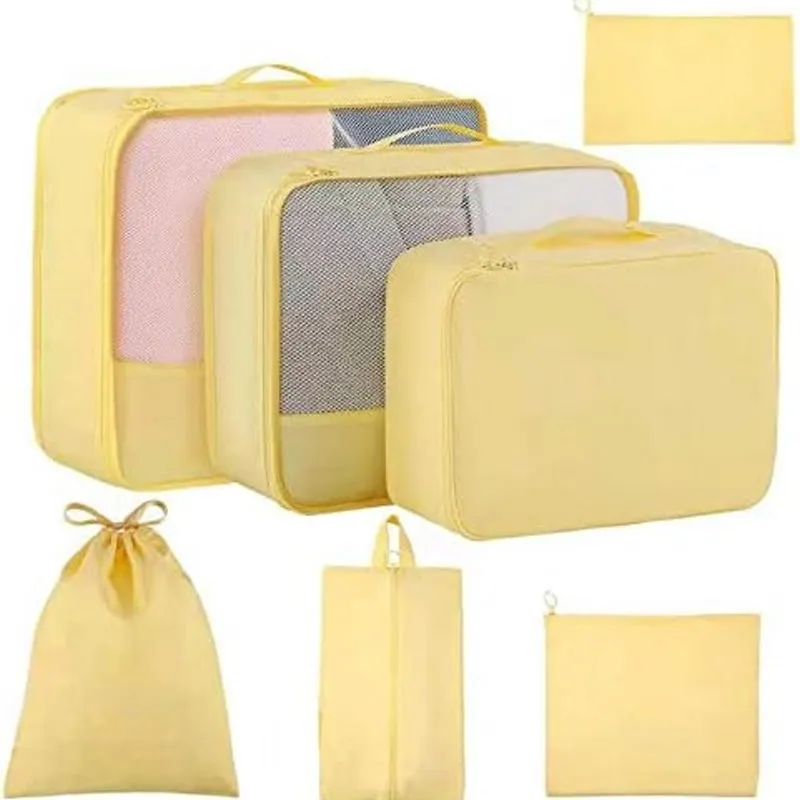 7Pcs Set Travel Compact Packing Organizers