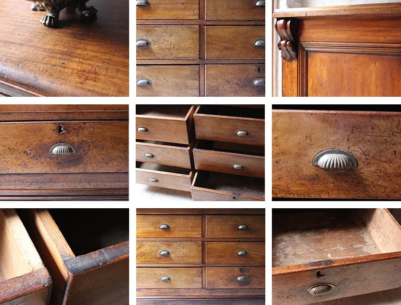 A Fine Quality Victorian Mahogany Six-Drawer Shop Counter c.1870-80