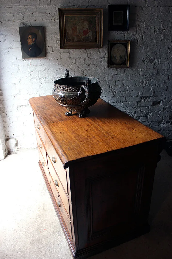 A Fine Quality Victorian Mahogany Six-Drawer Shop Counter c.1870-80