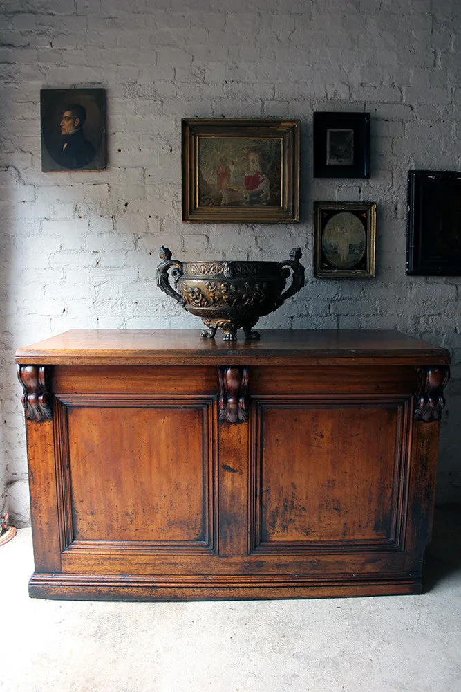 A Fine Quality Victorian Mahogany Six-Drawer Shop Counter c.1870-80