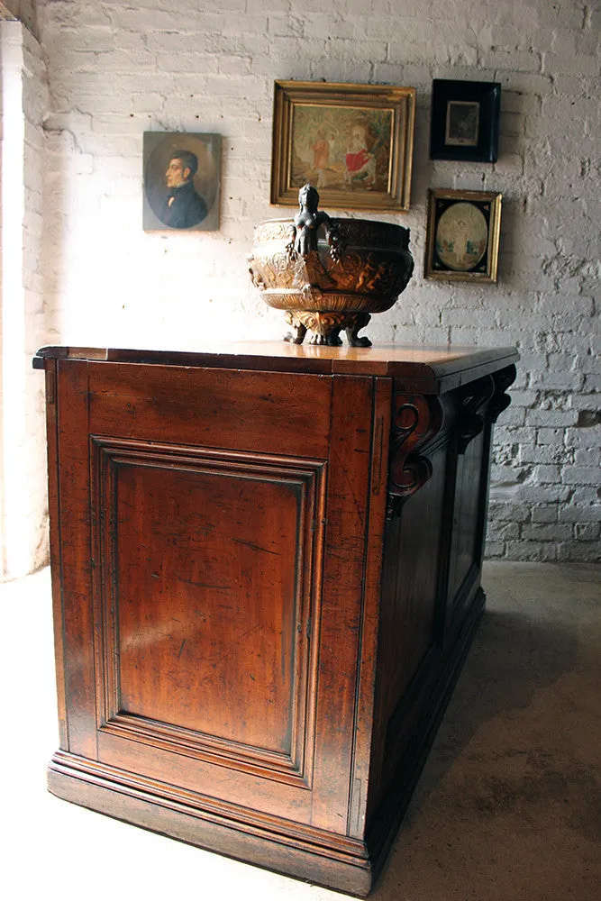 A Fine Quality Victorian Mahogany Six-Drawer Shop Counter c.1870-80