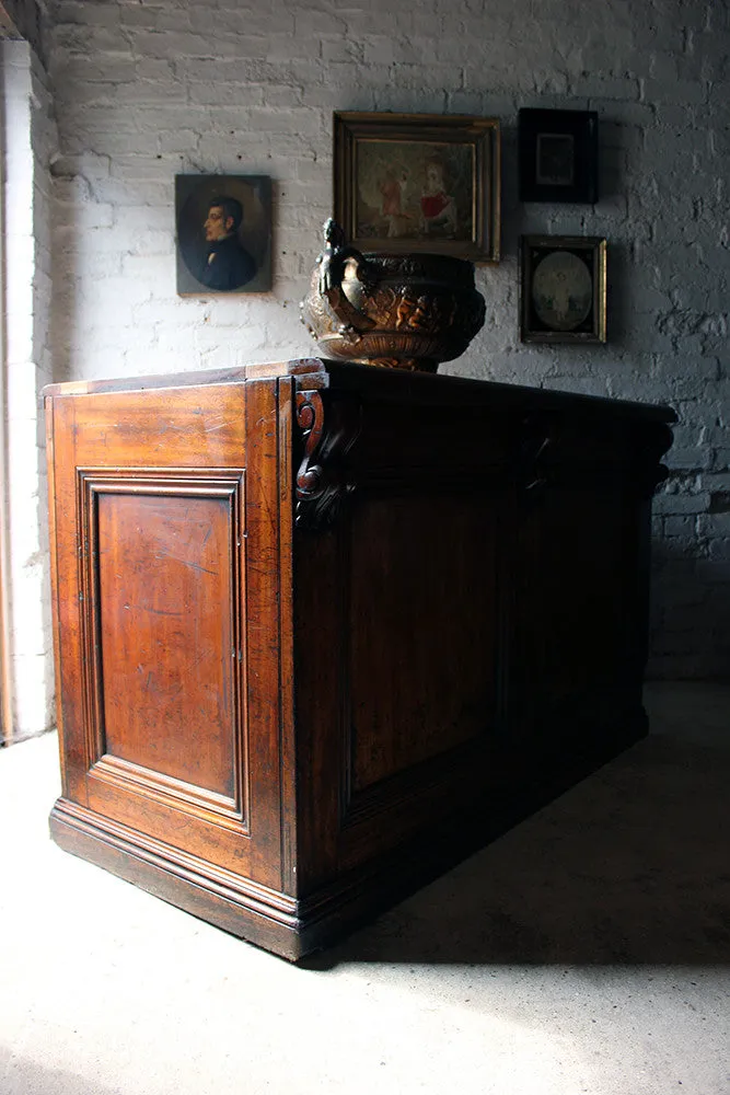 A Fine Quality Victorian Mahogany Six-Drawer Shop Counter c.1870-80