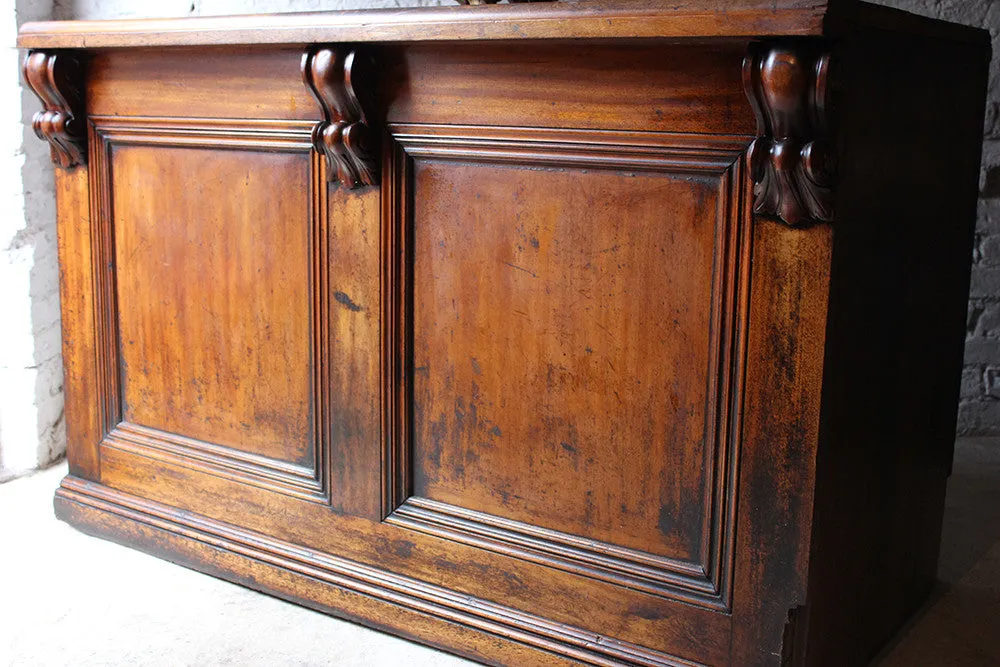 A Fine Quality Victorian Mahogany Six-Drawer Shop Counter c.1870-80