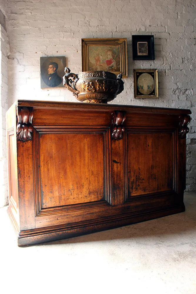 A Fine Quality Victorian Mahogany Six-Drawer Shop Counter c.1870-80