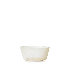 Abaca Round Bread Basket in Cream