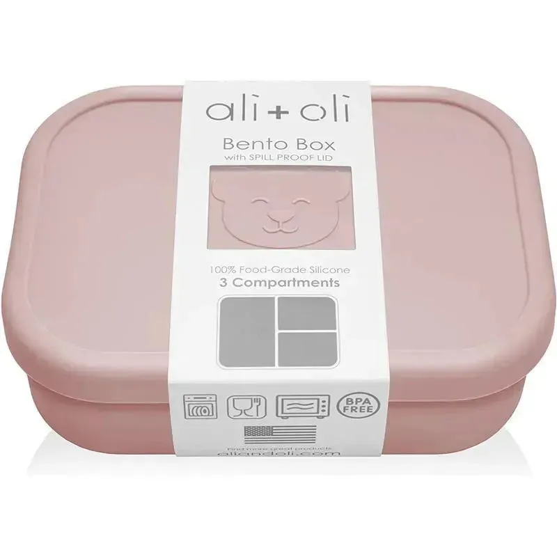 Ali   Oli - Leakproof Silicone Bento Box, Rose