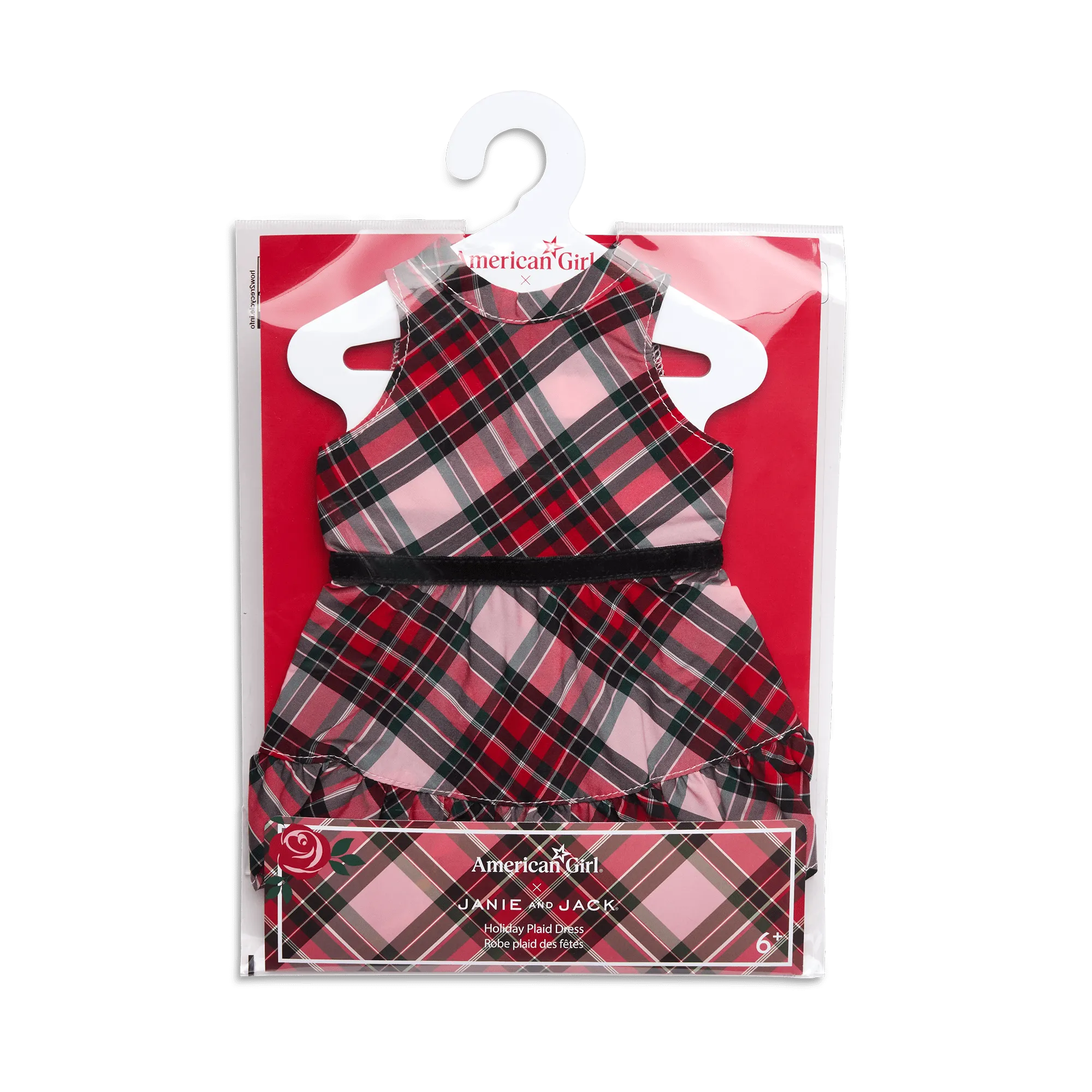 American Girl® x Janie and Jack Holiday Plaid Dress for 18-inch Dolls