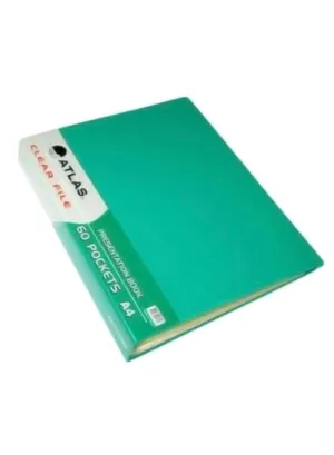 Atlas Easy Zip A4 Display Book Green