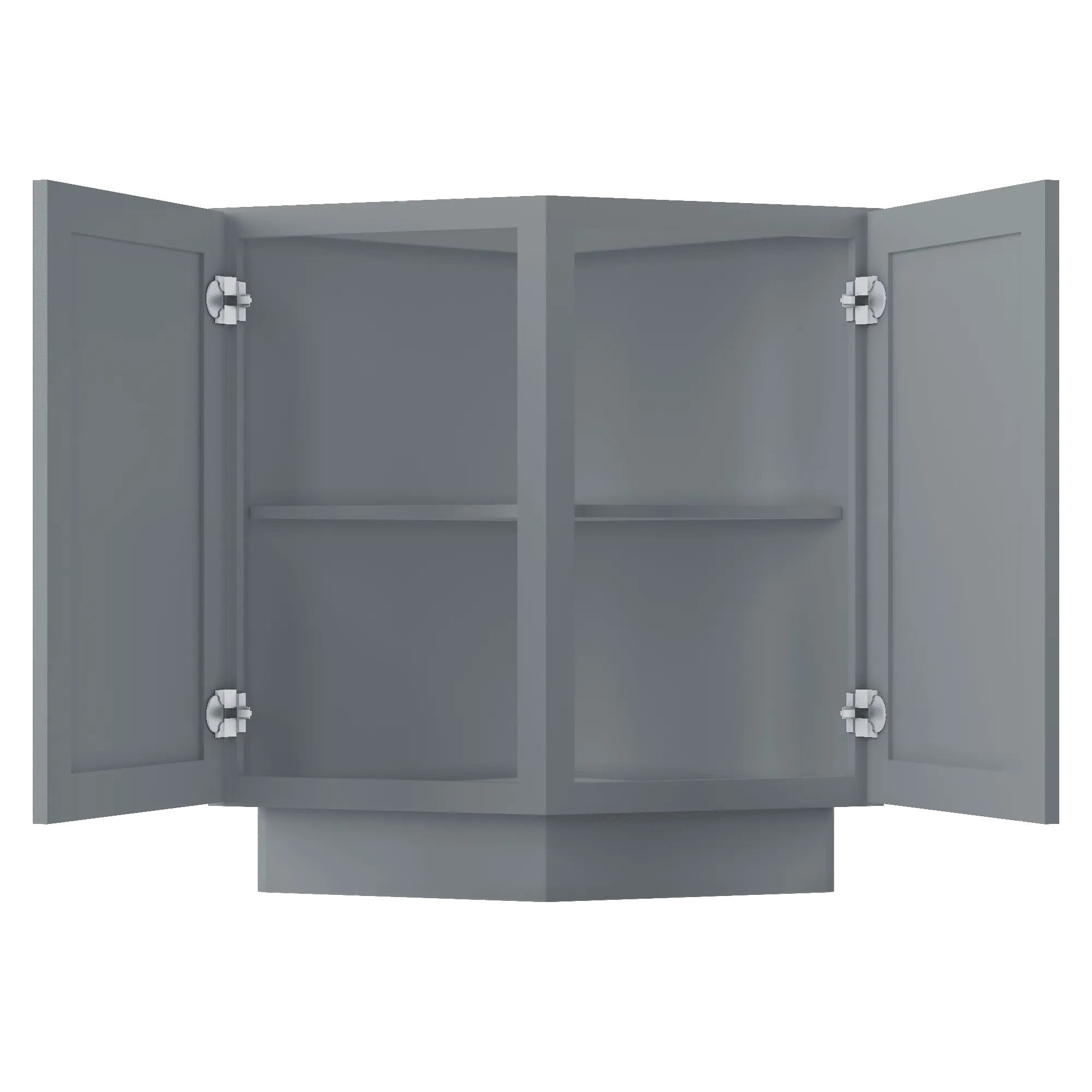 Base End Kitchen Cabinet BECF24 Colonial Gray LessCare 24 in. width 34.5 in. height 24 in. depth