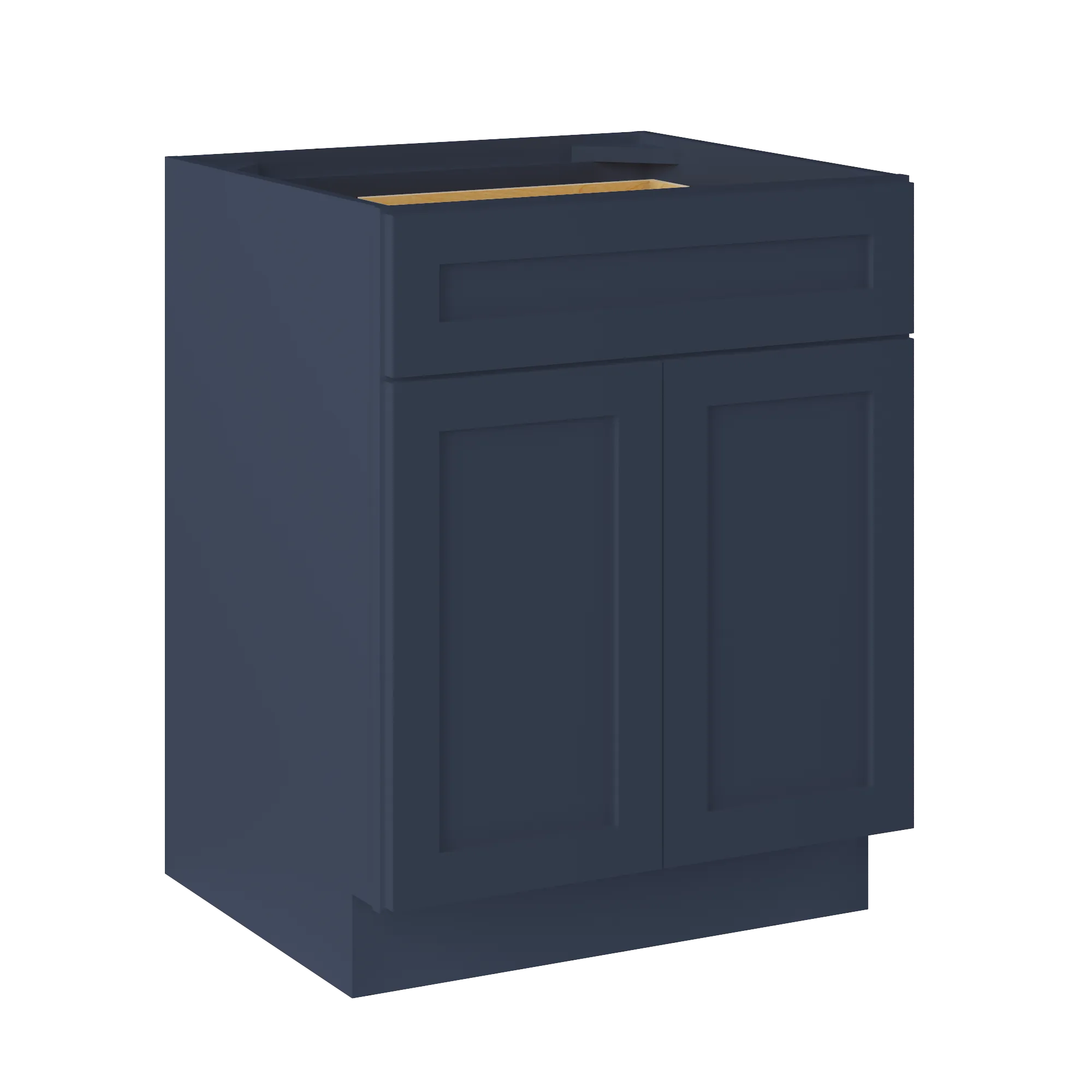 Base Kitchen Cabinet B27 Danbury Blue LessCare 27 in. width 34.5 in. height 24 in. depth