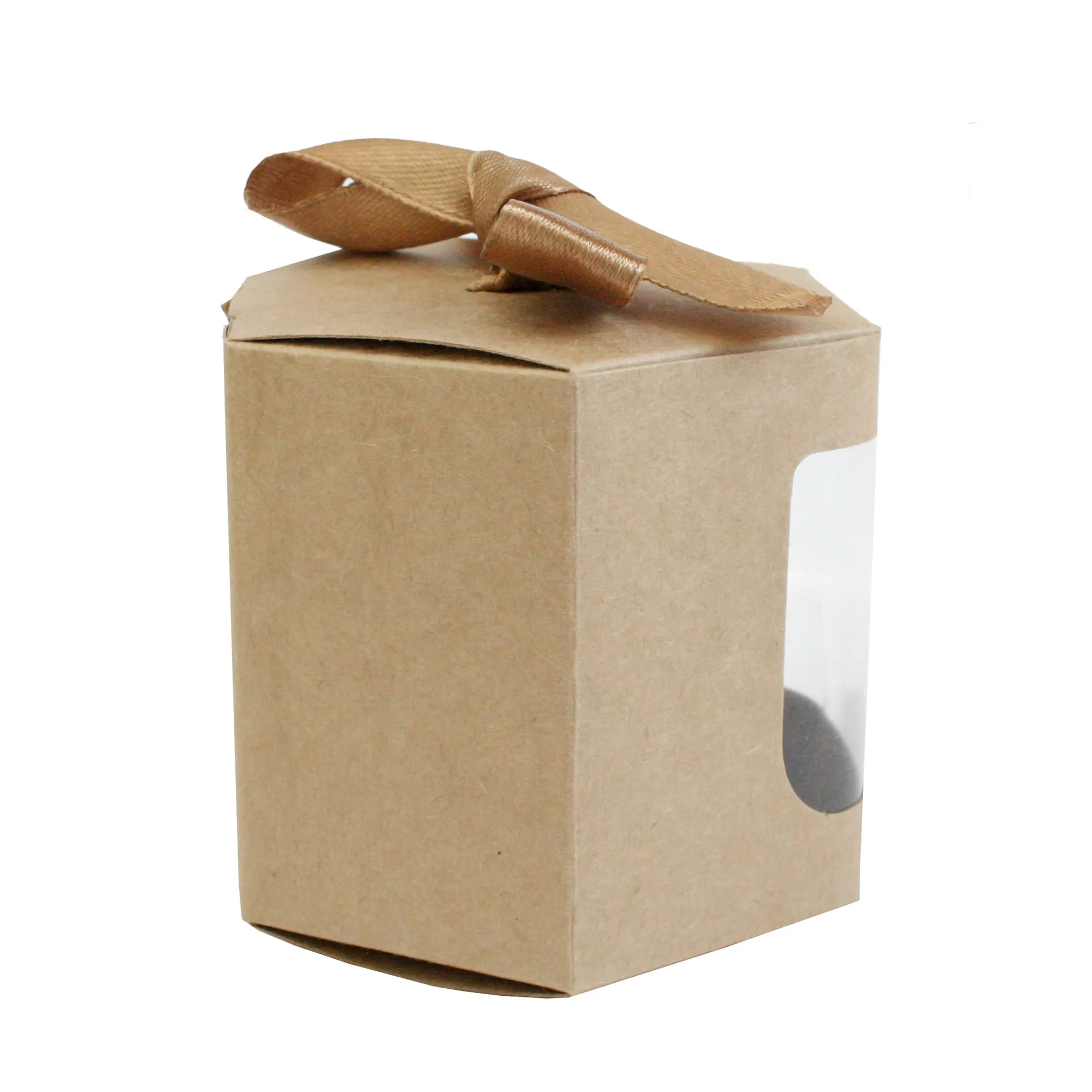 Brown Hexagon Kraft Gift Boxes Pack of 12 (Sizes Available)