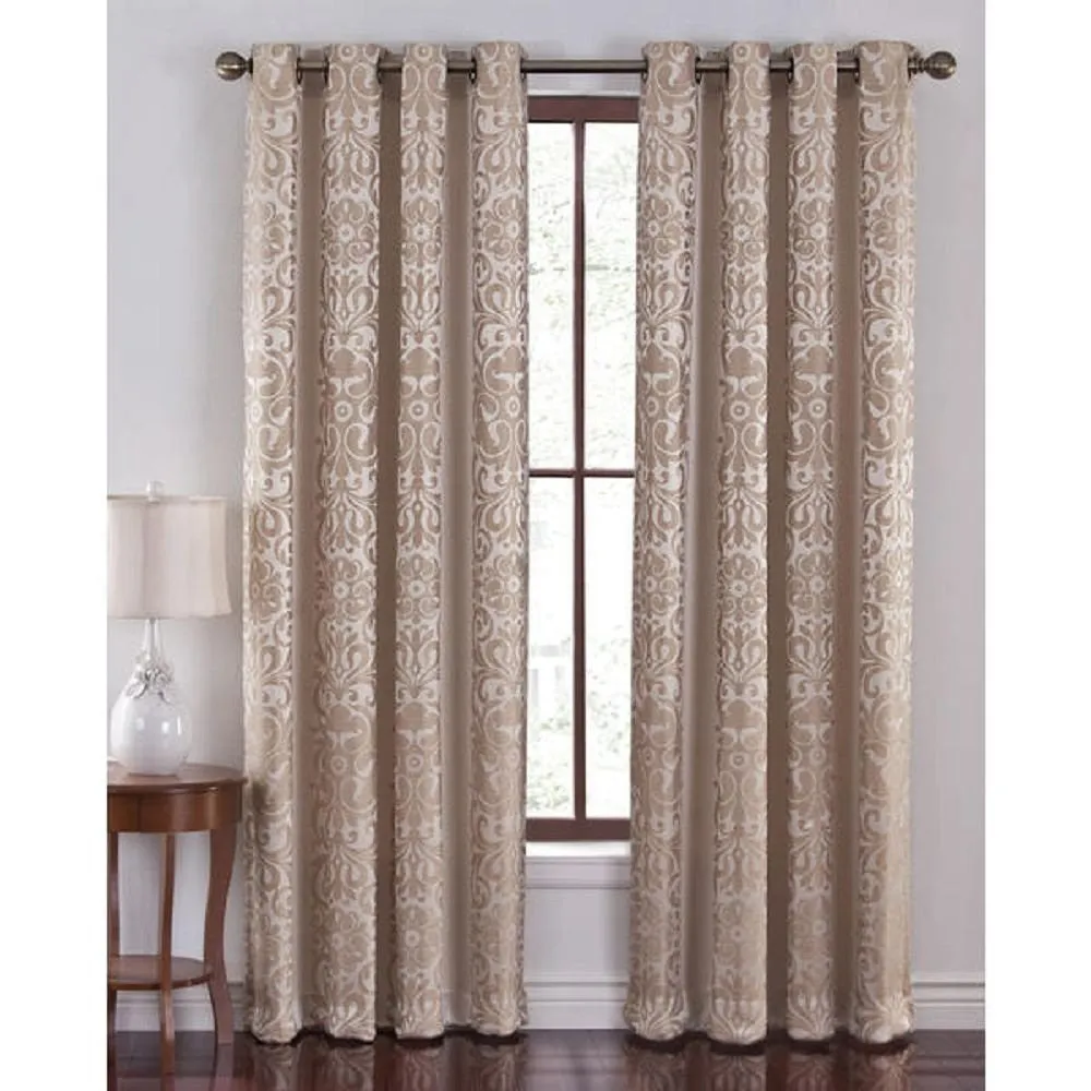 Cannon Como Jacquard Grommet Curtain Panel