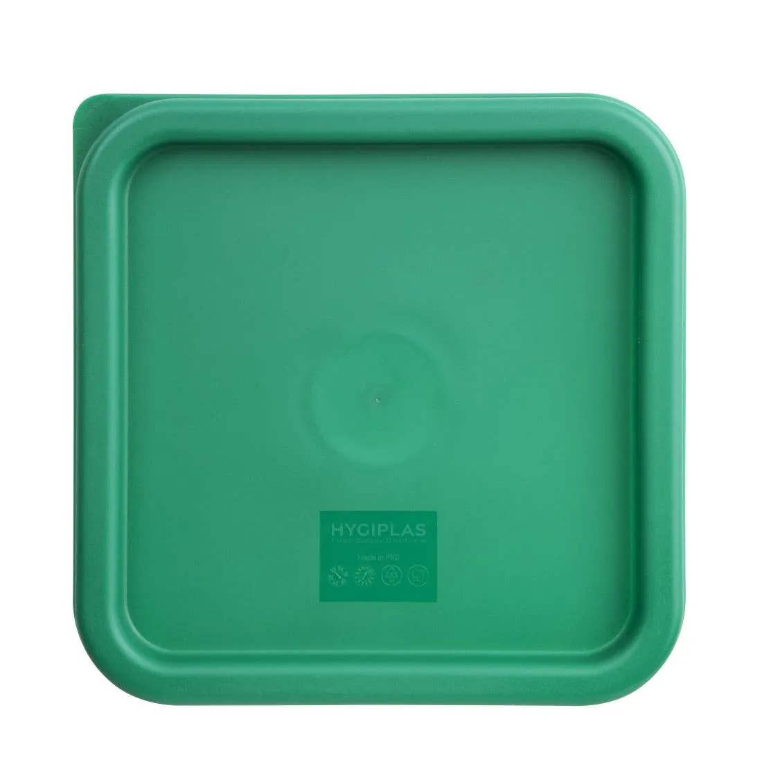 CF047 Vogue Square Food Storage Container Lid Green Medium