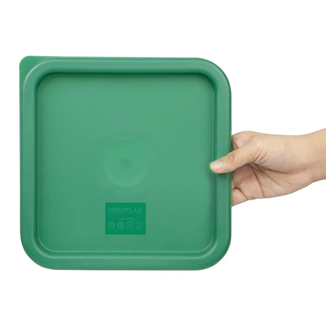 CF047 Vogue Square Food Storage Container Lid Green Medium