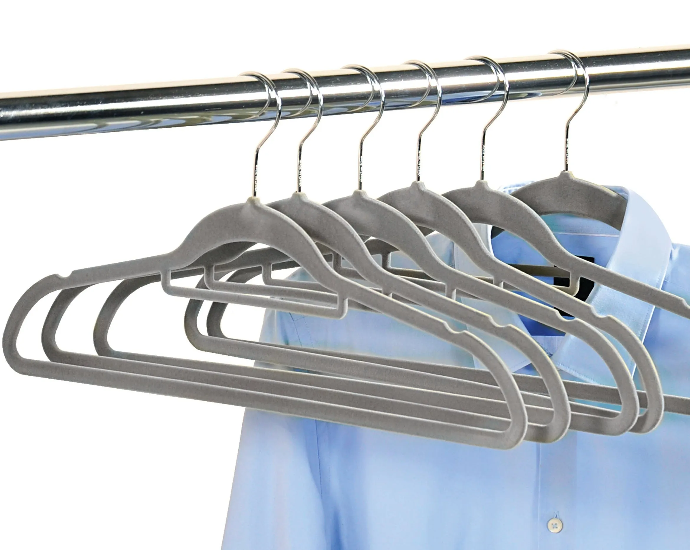 Coat Hangers - Set of 6 - Grey