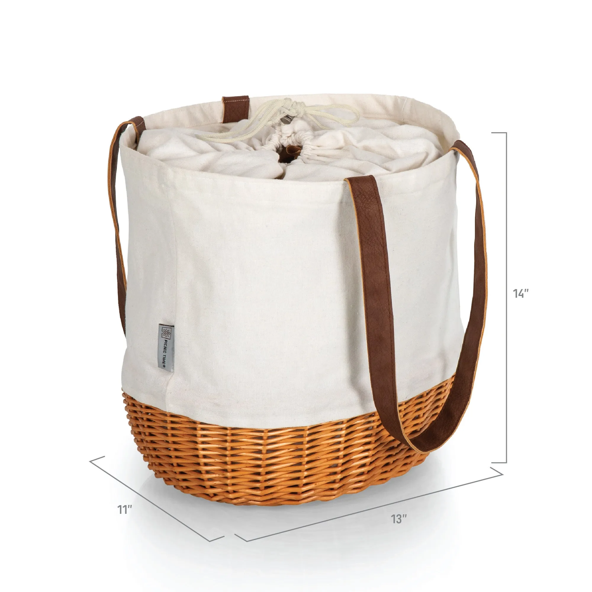 Colorado Avalanche - Coronado Canvas and Willow Basket Tote