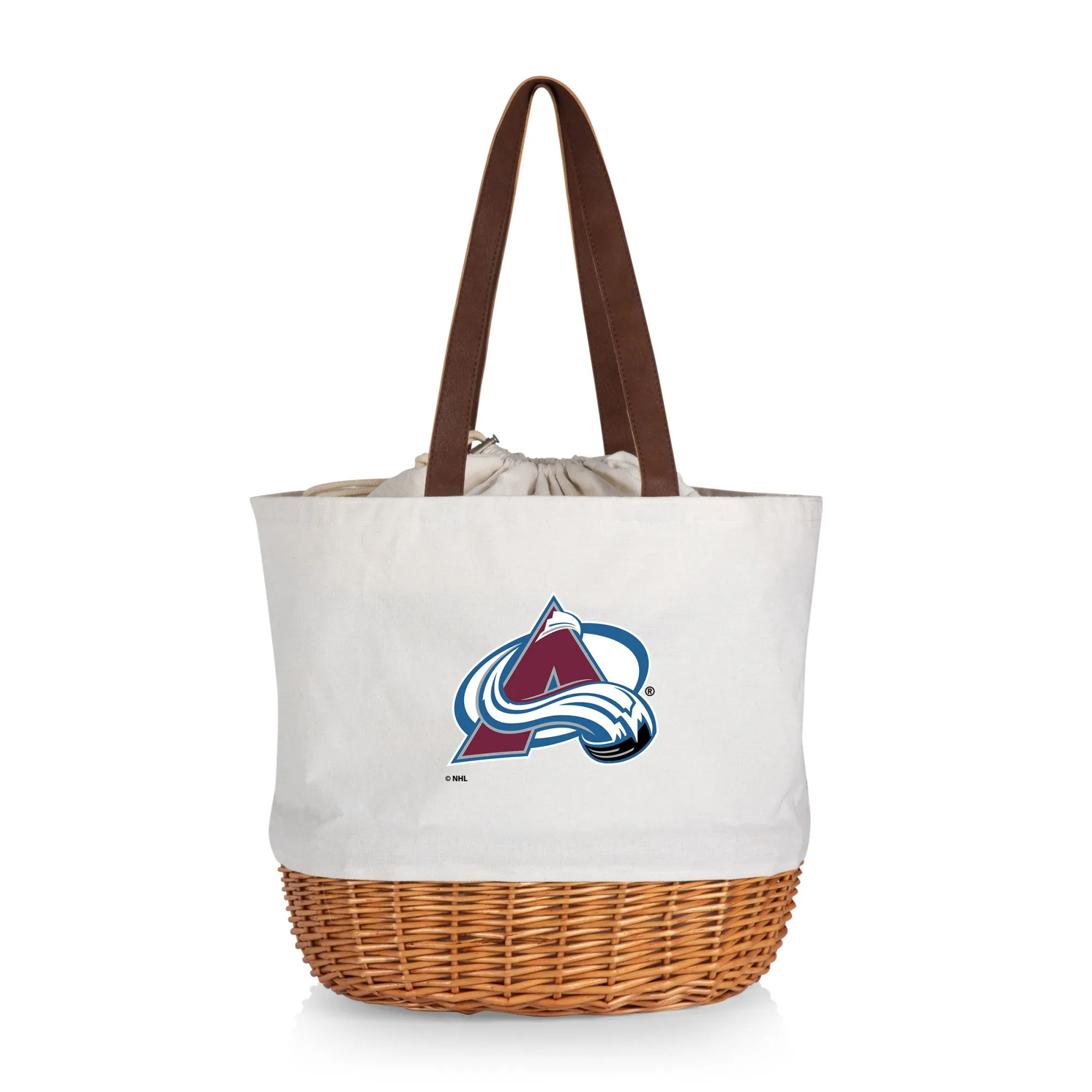 Colorado Avalanche - Coronado Canvas and Willow Basket Tote