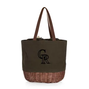 Colorado Rockies - Coronado Canvas and Willow Basket Tote