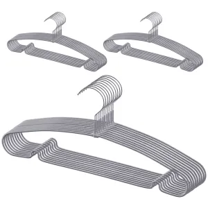 Comet Coated Non-Slip Hangers, Gray, Set of 30 - Suit/Coat Hangers - 🏆 #85 - Home Décor - Best of December