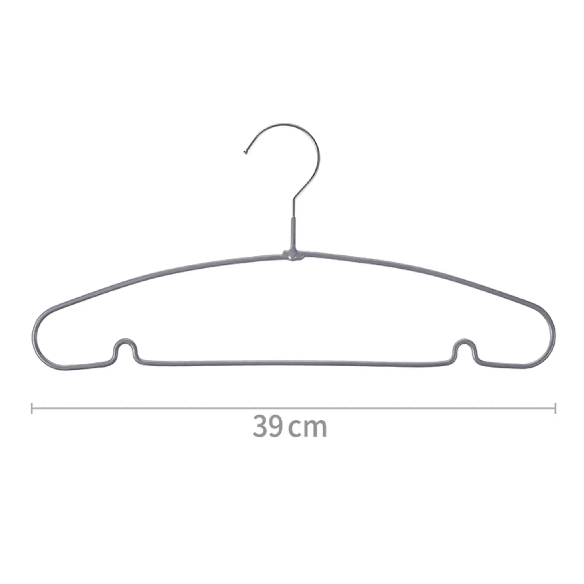 Comet Coated Non-Slip Hangers, Gray, Set of 30 - Suit/Coat Hangers - 🏆 #85 - Home Décor - Best of December