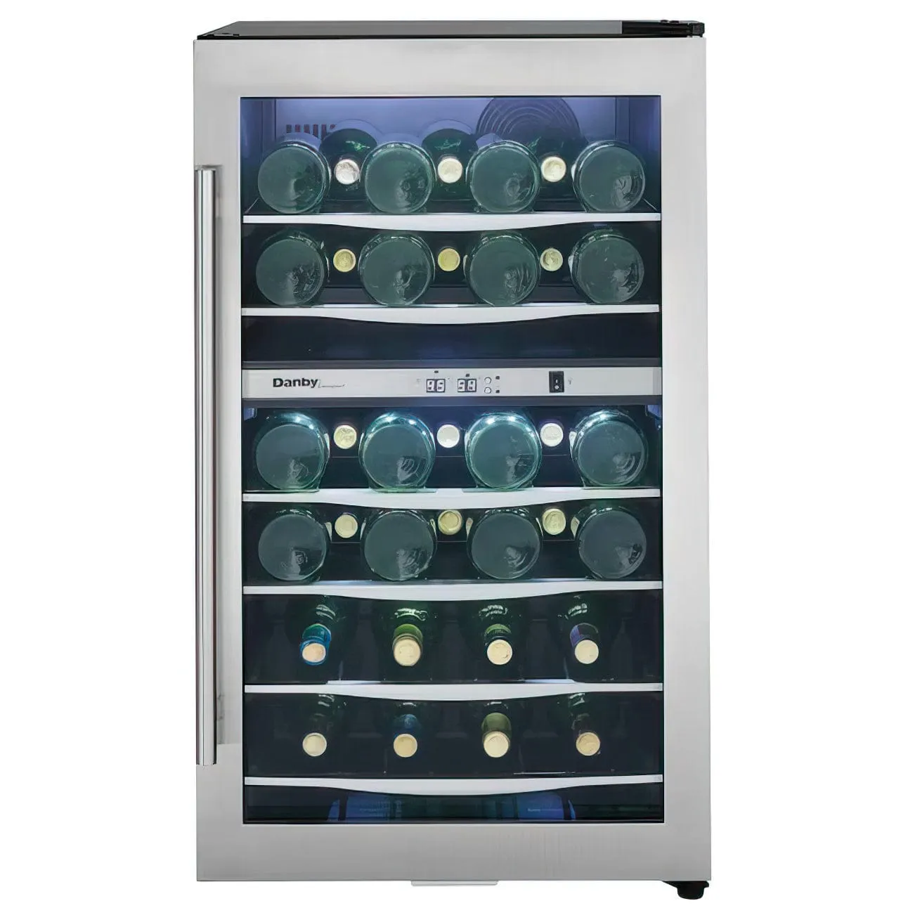 Danby 19.44'' width 38 Bottle Dual Zone Free-standing Wine Refrigerator