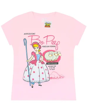 Disney Bo Peep Girls Pink Short Sleeved T-Shirt