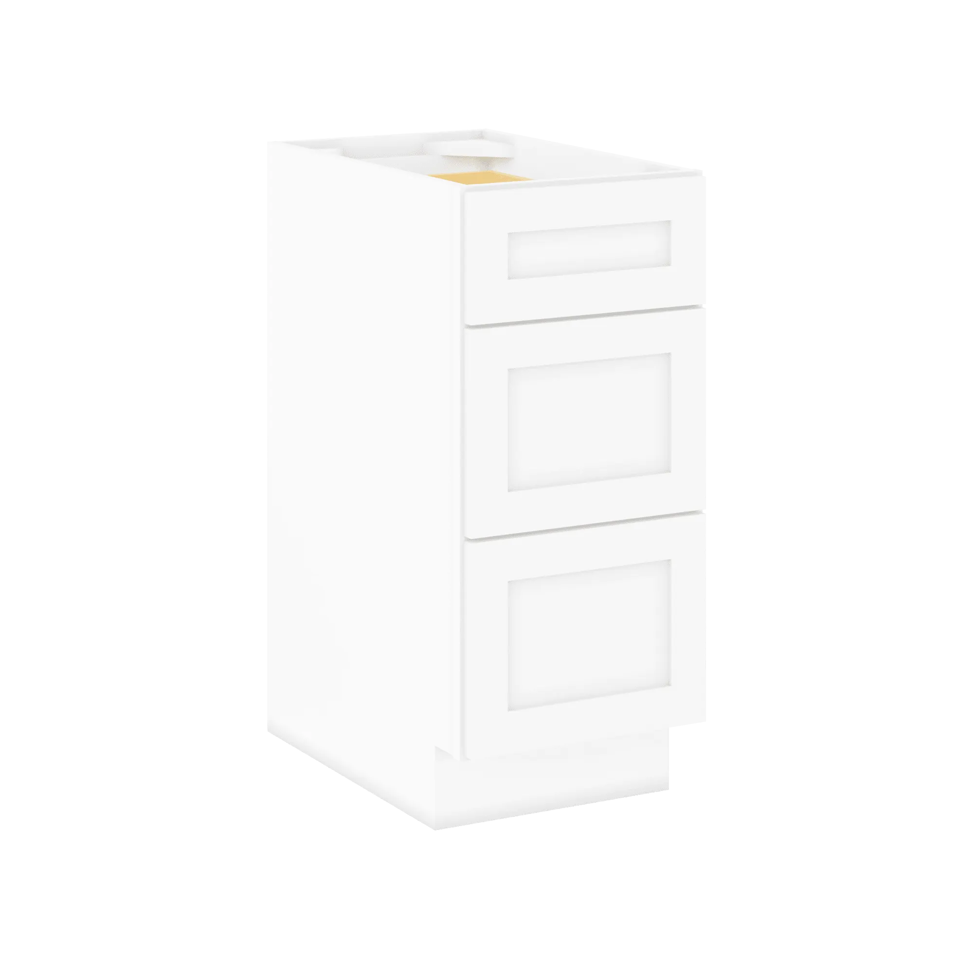 Drawer Base Kitchen Cabinet DB15 Alpina White LessCare 15 in. width 34.5 in. height 24 in. depth