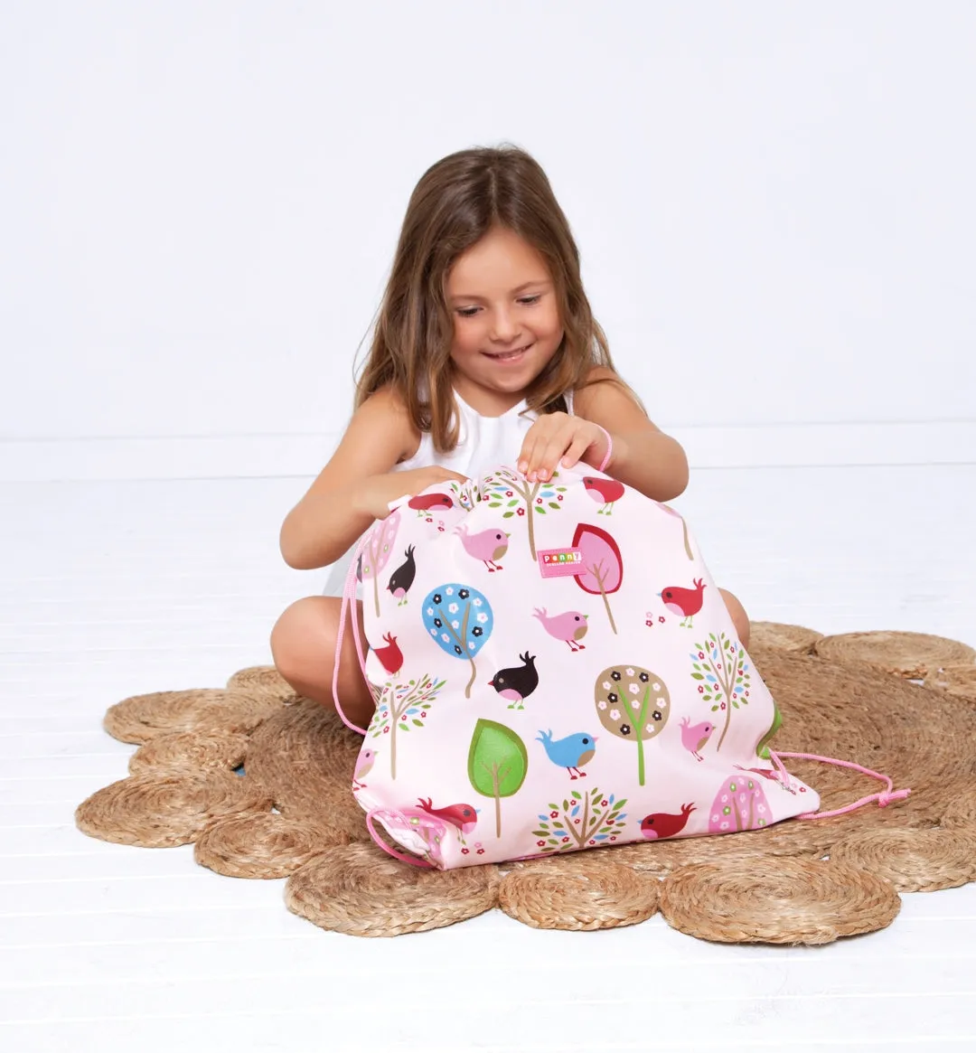 Drawstring Bag - Chirpy Bird