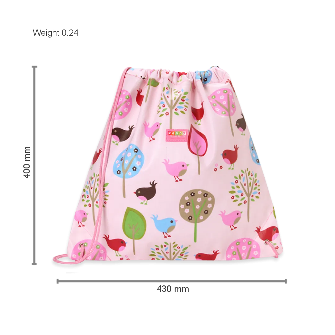 Drawstring Bag - Chirpy Bird