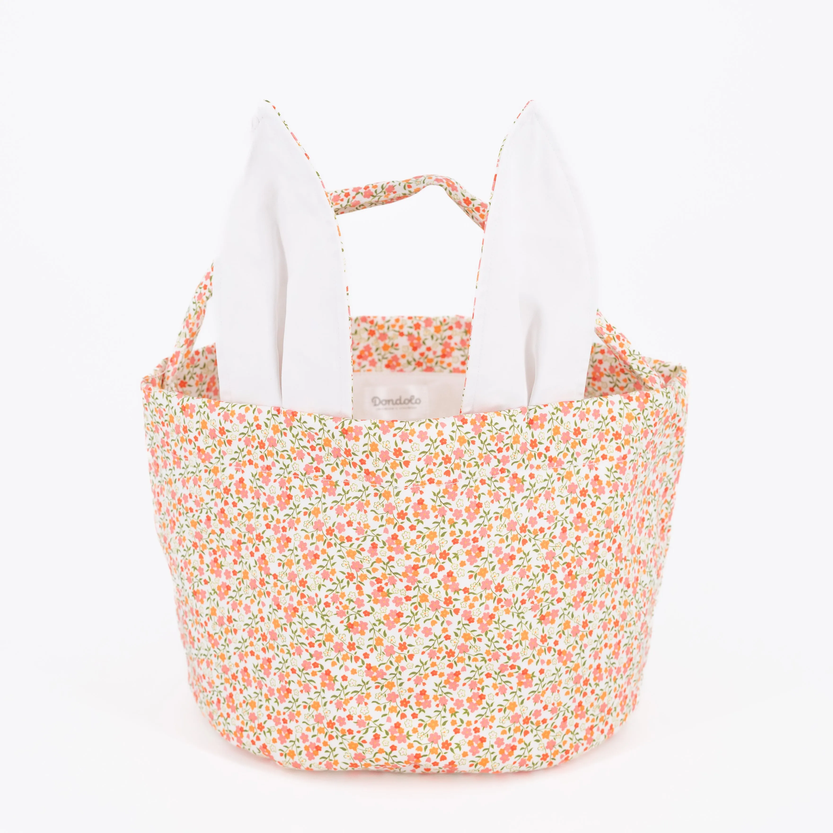 Easter Basket - Peach Floral