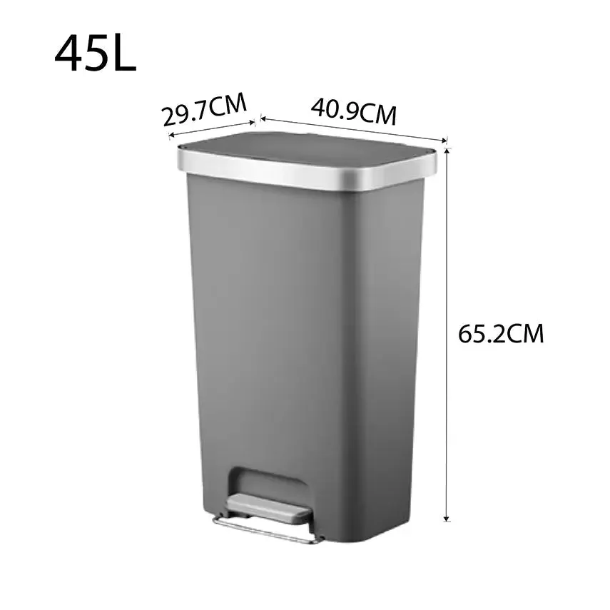 EKO Dustbin | HANA | EK6266 | 45L | Trash Bin | Waste Bin | Plastic | Step Pedal Bin  | Kitchen Bin