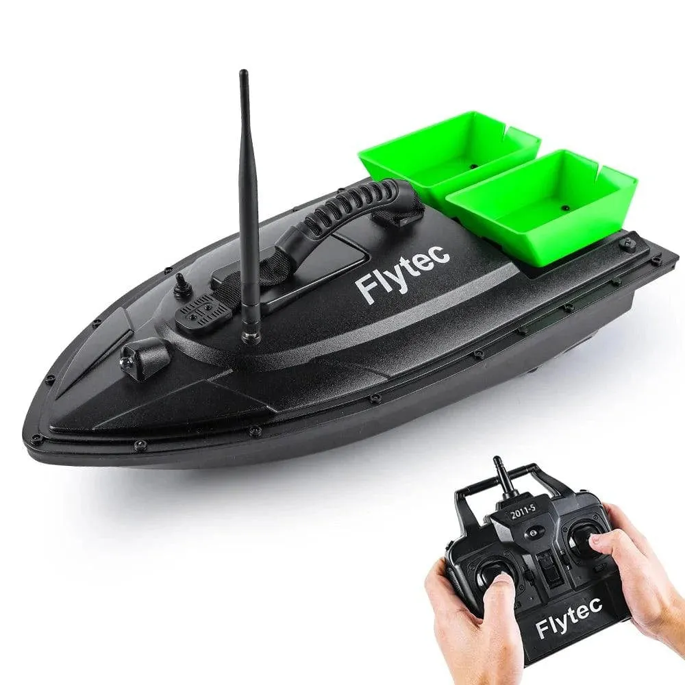 Fishing Bait Boat 500m Remote Control Bait Boat Dual Motor Fish Finder 1.5KG Loading with LED Light for Outdoor Fishing