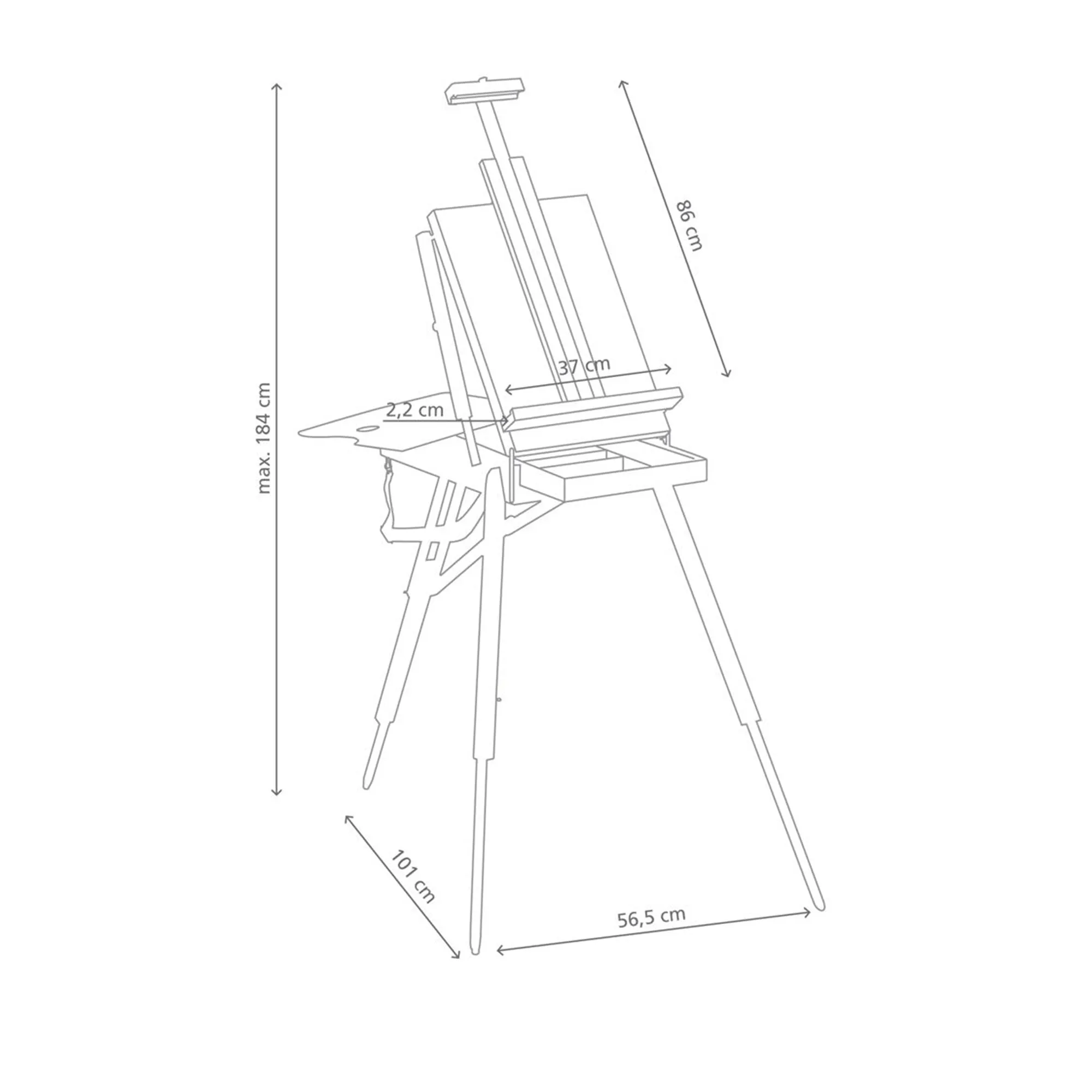 Full-Size French Easel