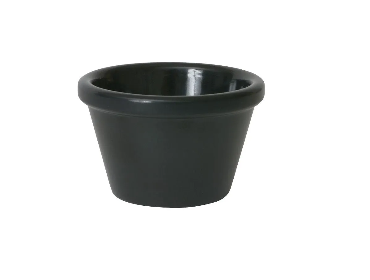 Genware S278-03 Ramekin 2oz Smooth Black 73X35mm - Pack of 24