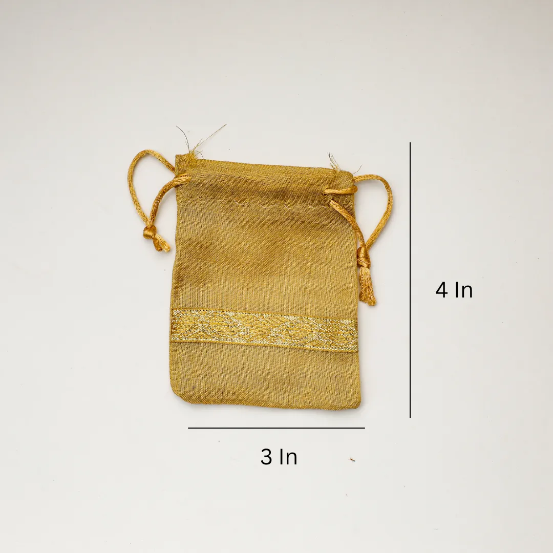 Gold border Pouch