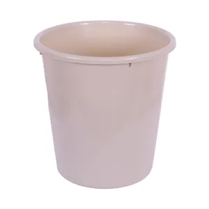 Heart Home Dustbin | Open Dustbin | Plastic Garbage Dustbin | Dustbin For Kitchen | Dustbin For Bathroom | Office Dustbin | Plain Sada Dustbin | 10 LTR | Beige