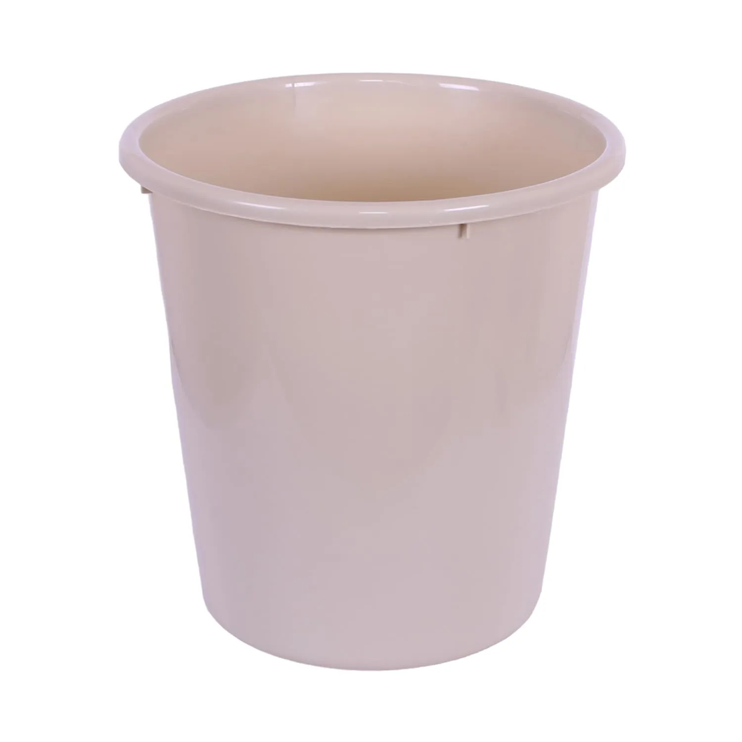 Heart Home Dustbin | Open Dustbin | Plastic Garbage Dustbin | Dustbin For Kitchen | Dustbin For Bathroom | Office Dustbin | Plain Sada Dustbin | 10 LTR | Beige