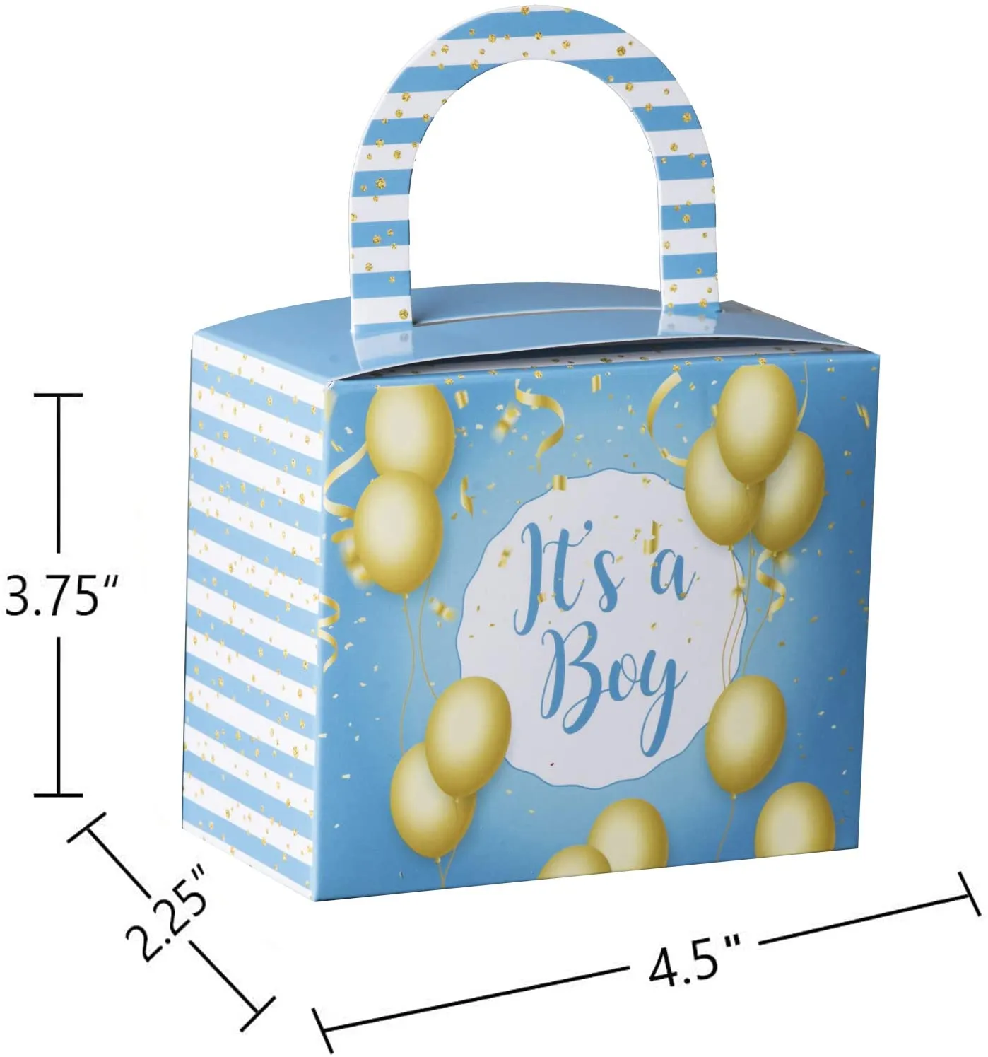 Its A Boy Candy Boxes 36 Pack 4.5" X 3.75" X 2.25"