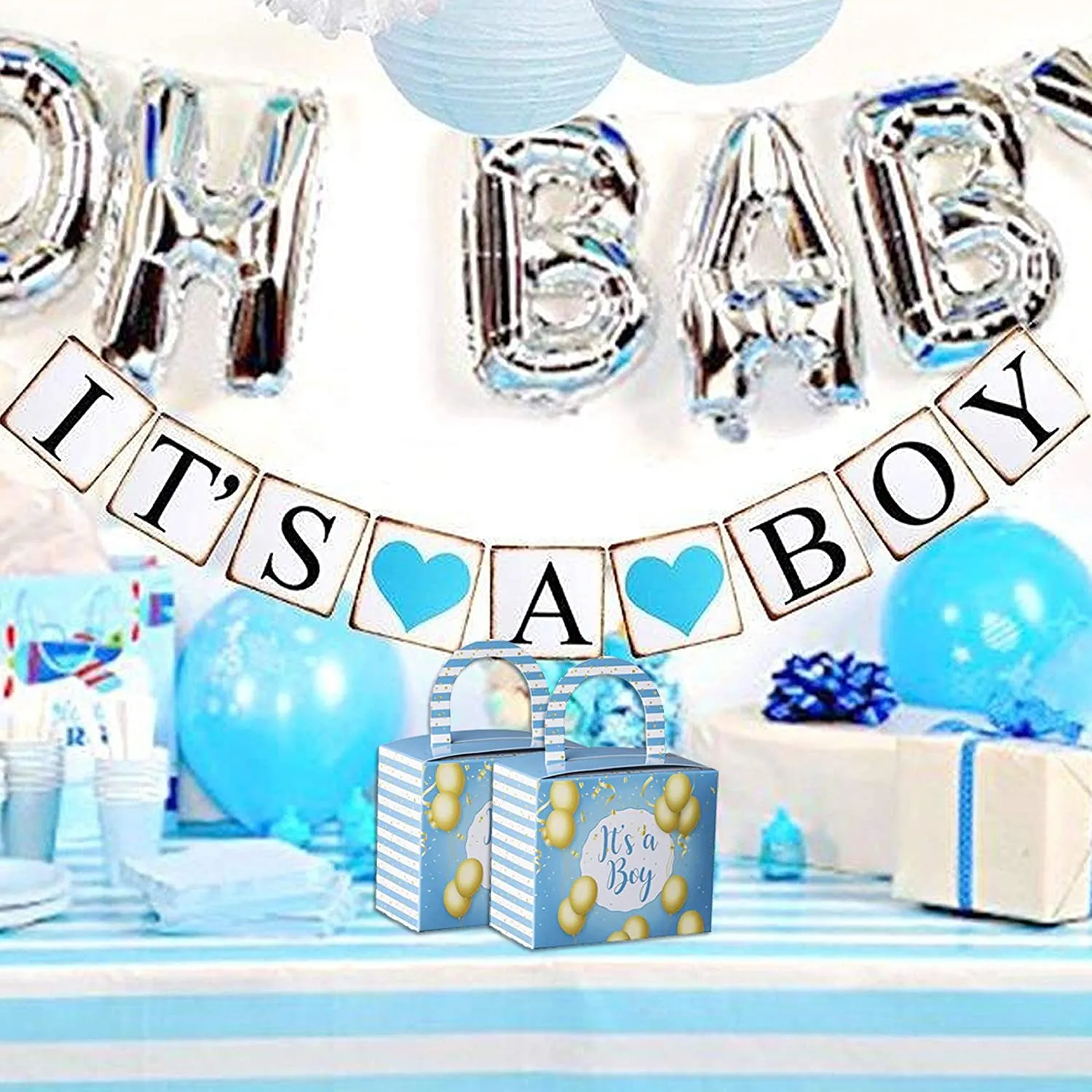 Its A Boy Candy Boxes 36 Pack 4.5" X 3.75" X 2.25"