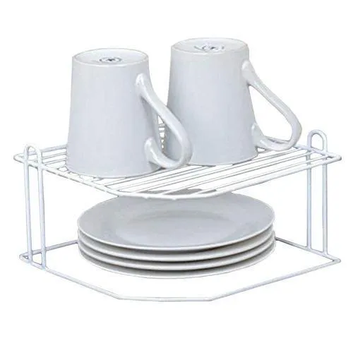 Kitchen Storage Corner Rack, Space Saving Plate Rack Organizer