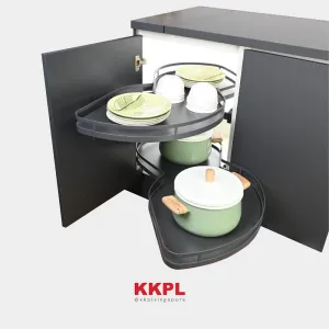 KKPL Kitchen Cabinet Space Savings Flatline Magic Corner Storages