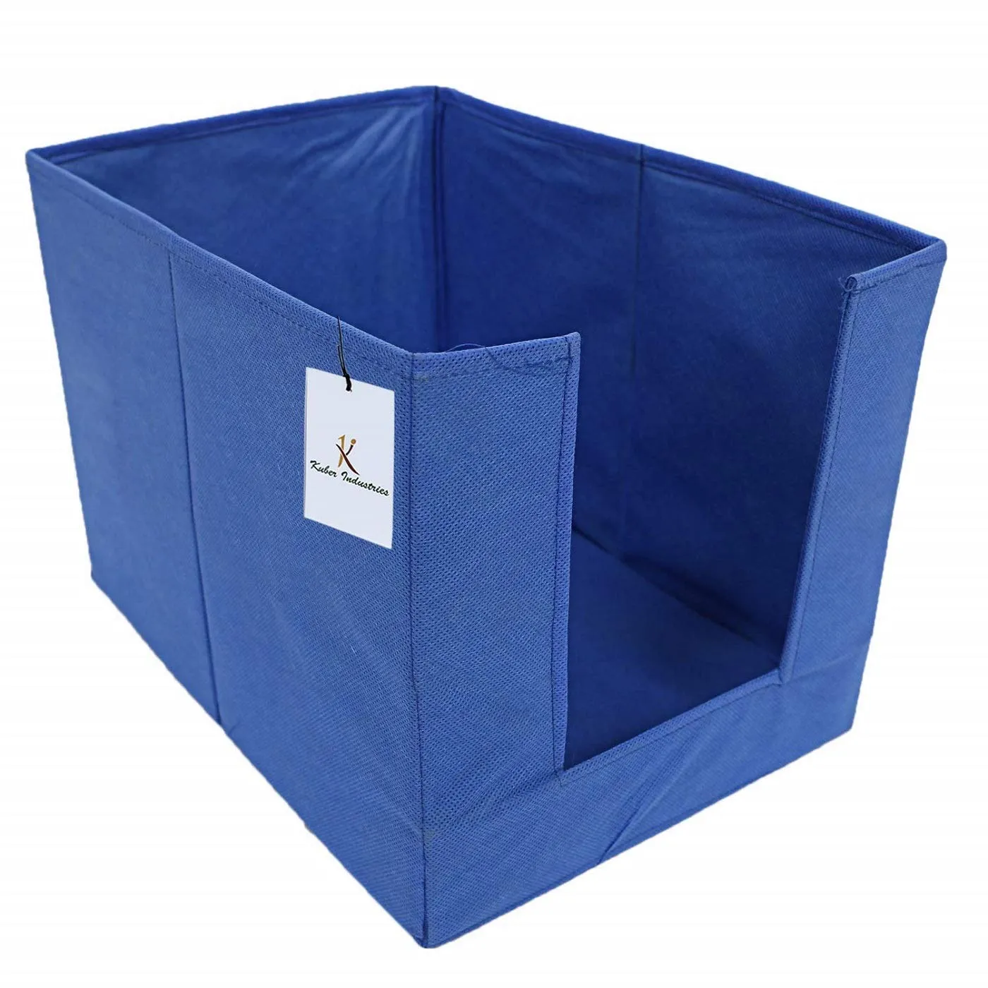 Kuber Industries 2 Piece Non Woven Shirt Stacker Wardrobe Organizer Set, Blue (CTKTC2986)