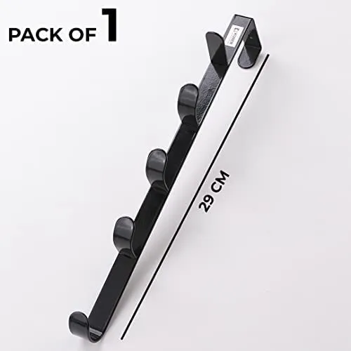 Kuber Industries 5-Level Cloth Hanger and Non-Woven Foldable Shirt Stacker| Cloth Hanger is Pack of 1(Black) | Shirt Organizer is Pack of 2 (Grey and Blue)