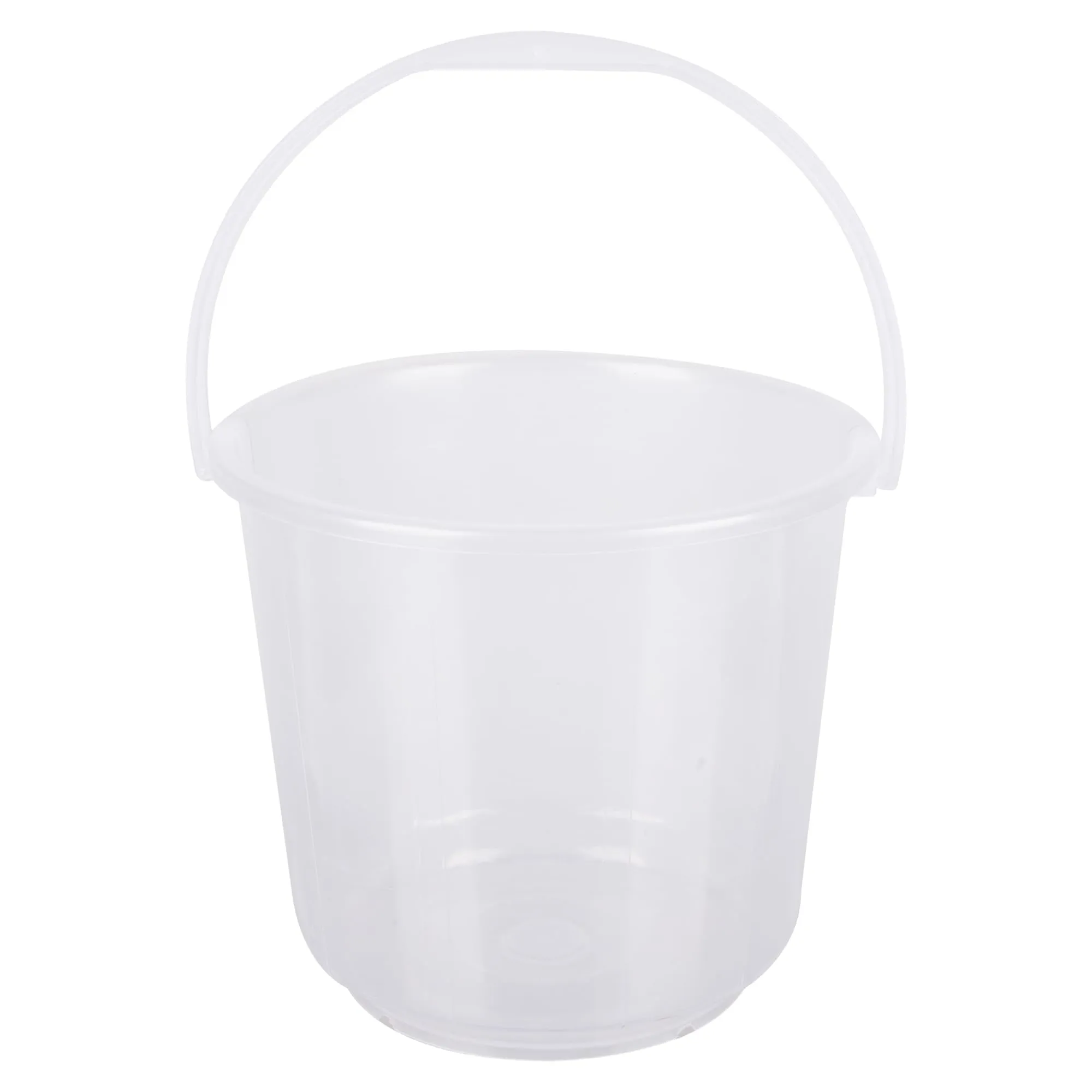 Kuber Industries Bucket | Plastic Bucket for Mopping | Bucket for Cleaning | Storage Container Bucket | Water Storage Bucket | Bathroom Bucket | Plain Bucket | 7 LTR | Transparent