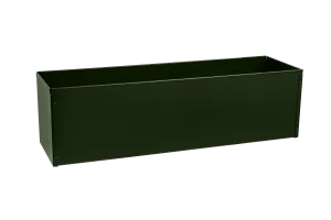 Liva balcony flower box without brackets dark green 60 / 80 / 100 cm