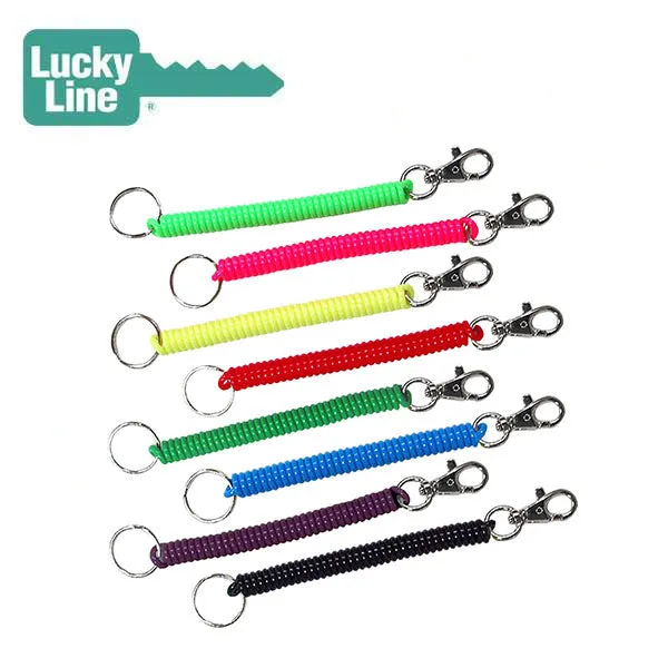 LuckyLine - 41301 - Coil with Trigger Snap - Assorted - 1 Pack