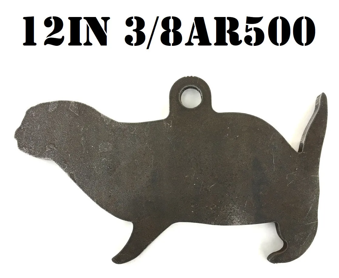 Magnum Target 3/8" AR500 12" Steel Shooting Targets -  Prairie Dog Animal Silhouette 1pc or 2pc